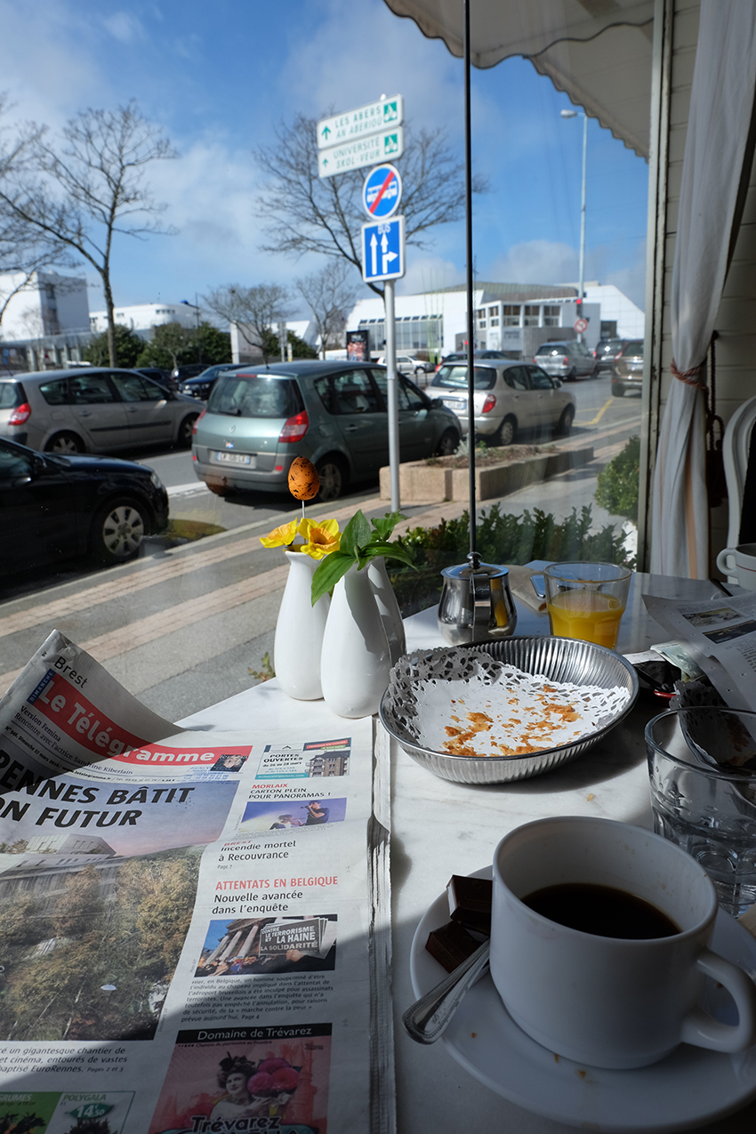 This photo is the proof that one day, at some point in the morning, there was plenty of sun shinning in Brest!