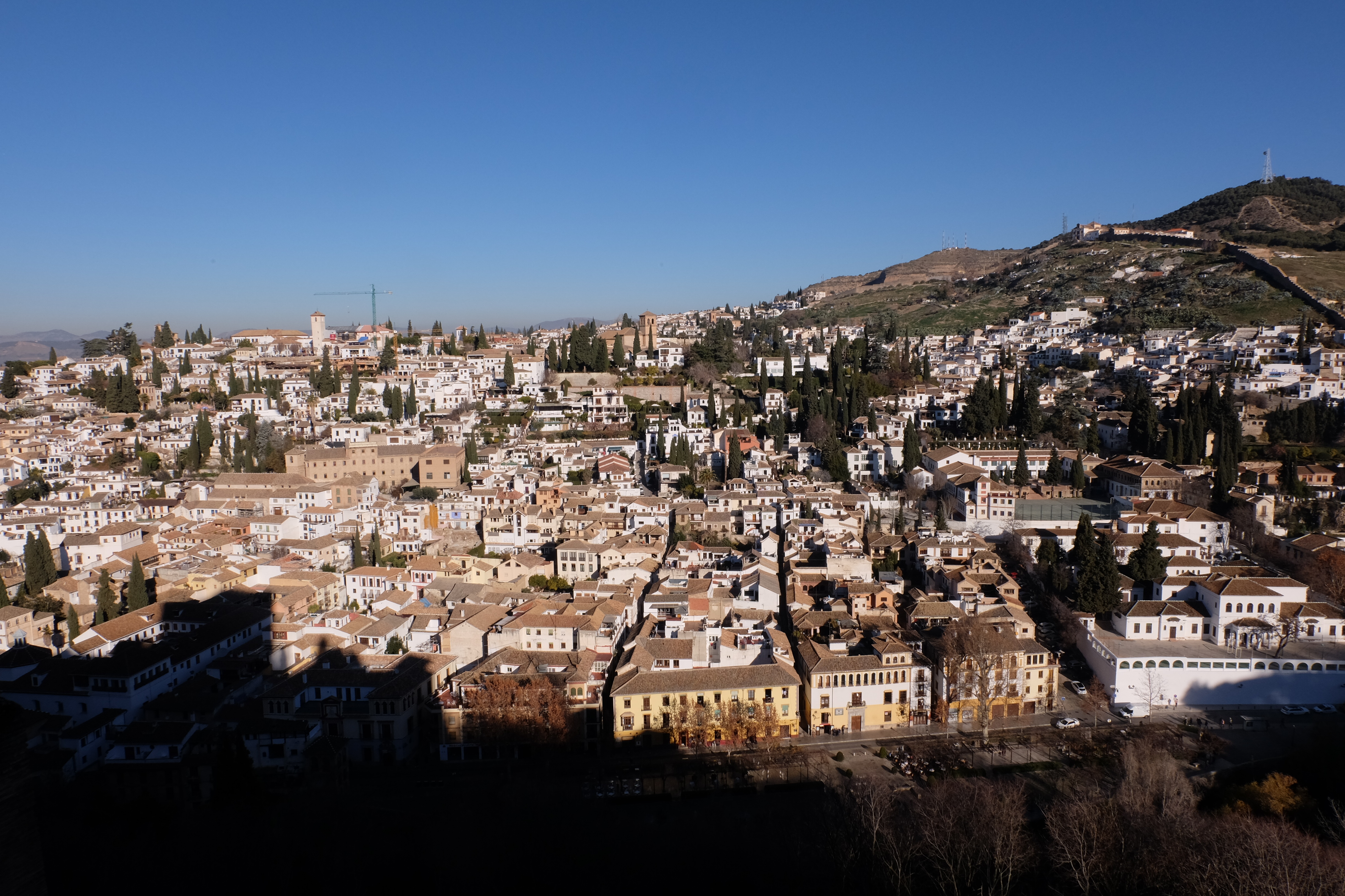 The Albaicín from La Alhambra.