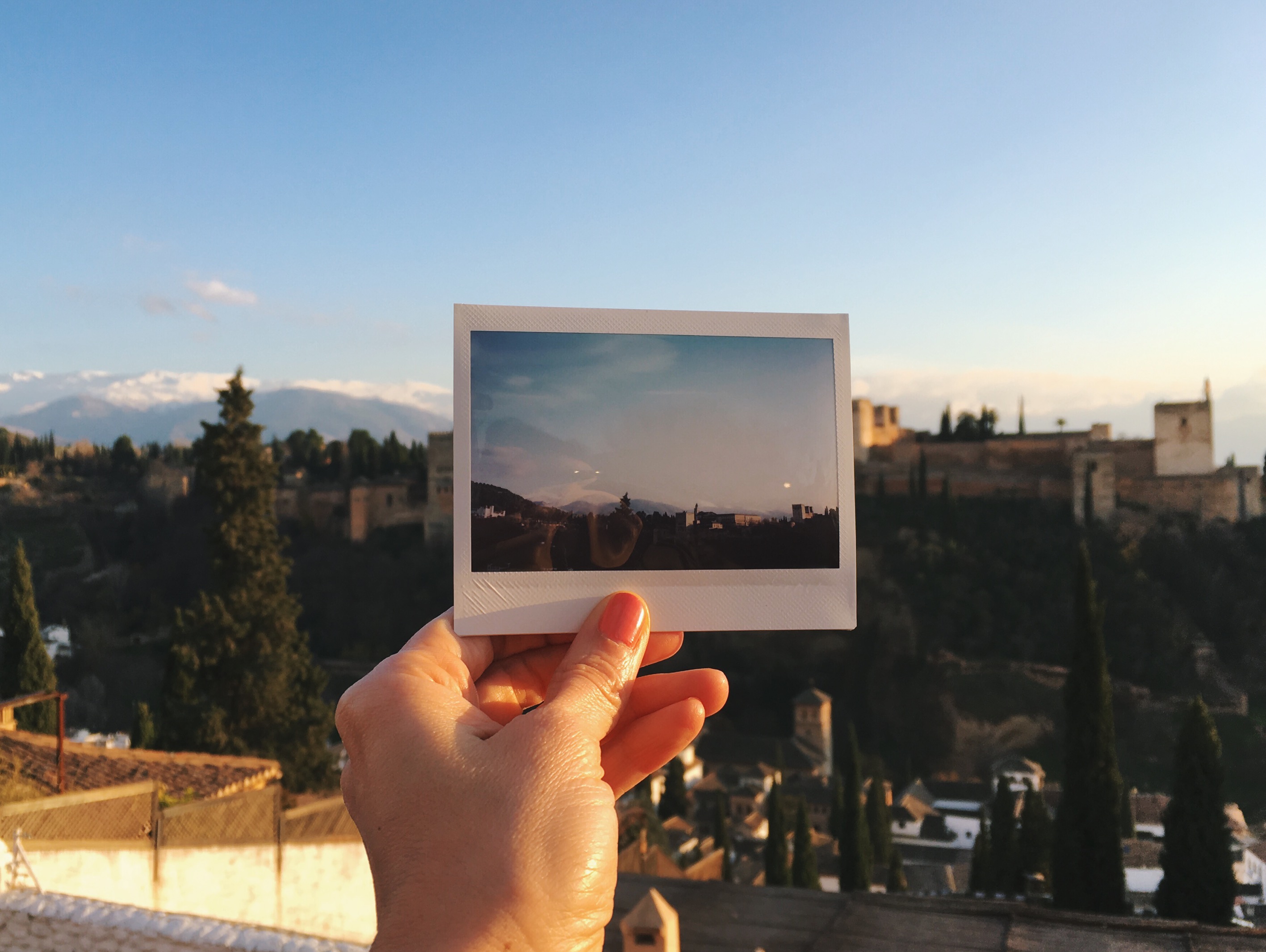 View of La Alhambra from the San Nicolás Mirador.