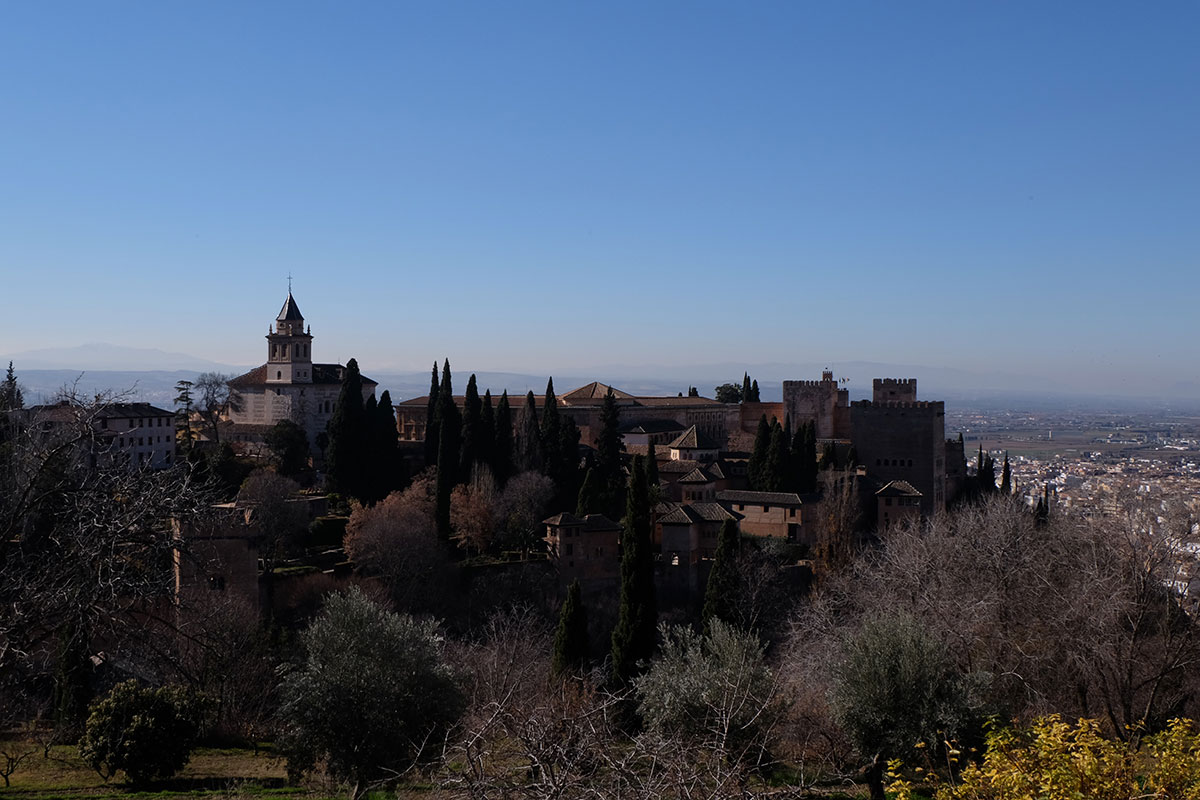 La Alhambra's Nasrid Palaces from the Generalife