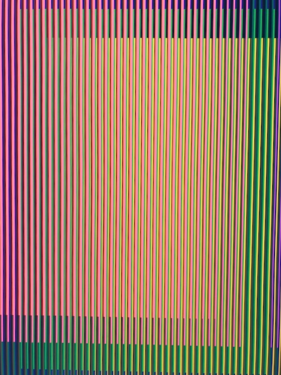 Fragment of a Carlos Cruz Diez Physichromies. 