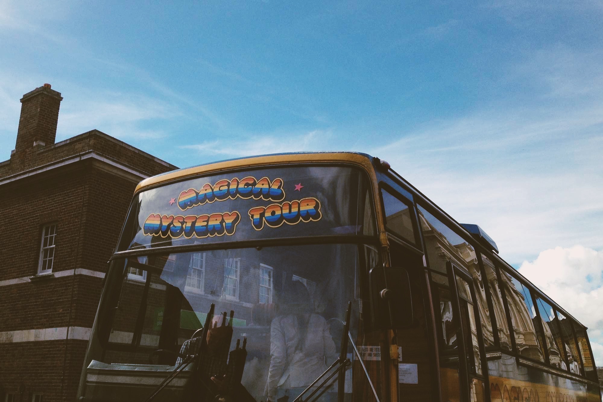 This is the authentic Magical Mystery Tour Bus. Lovely stuff ;) 