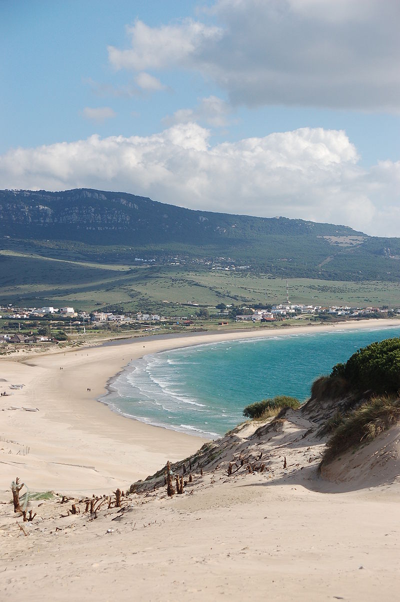 Bolonia beach from the dune. Photo: Roland Geider vía Wikipedia.