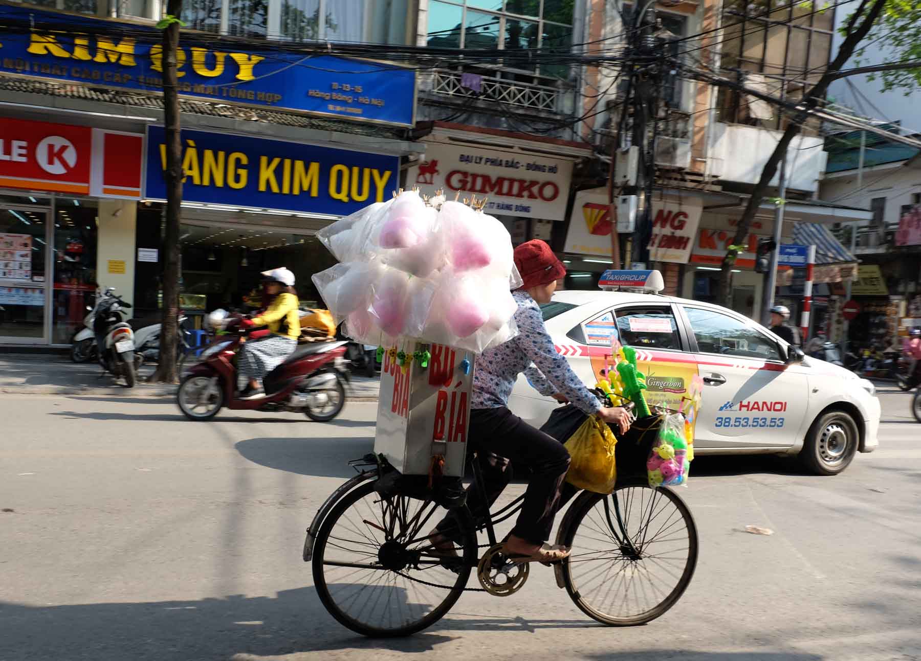 Candy vendor in Hanoi. 