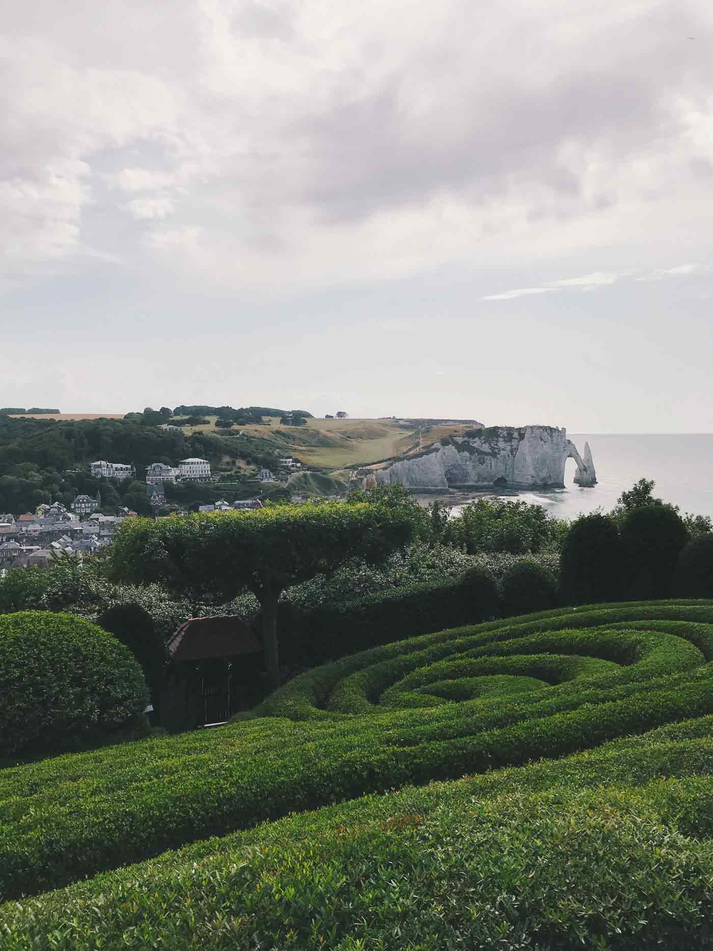 View of the falaises from the Jardin Avatar. This is definitely an iconic historical view that continued to inspire artists as Claude Monet, Jean-Baptiste Camille Corot, Eugène Delacroix, Edouard Manet and Vasily Polenov. 